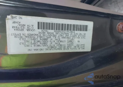 2003 Toyota Tundra Sr5 V8 из США, поврежденный, VIN 5TBBT44123S398588